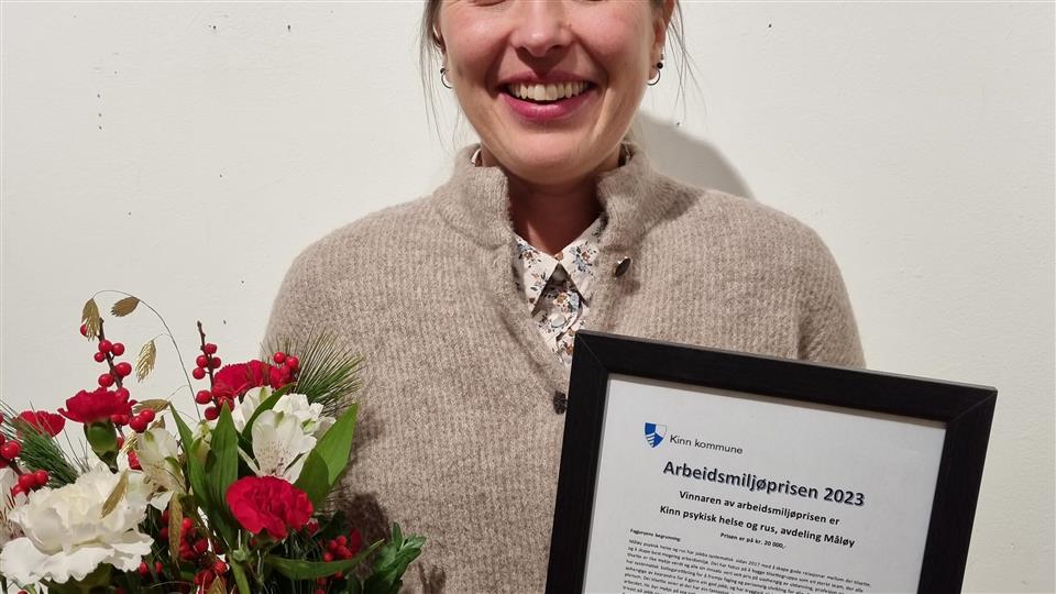 Lenkje til artikkel: Psykisk helse og rus avd. Måløy er kåra til vinnar av arbeidsmiljøprisen 2023
