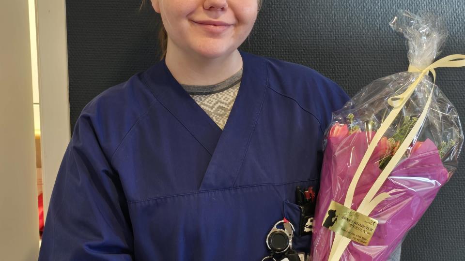 Lenkje til artikkel: Gratulerer med bestått fagbrev som helsefagarbeidar, Natalia!