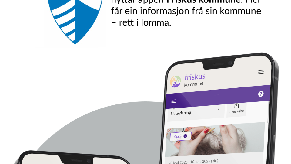 Lenkje til artikkel: Har du lasta ned innbyggarappen Friskus kommune endå?
