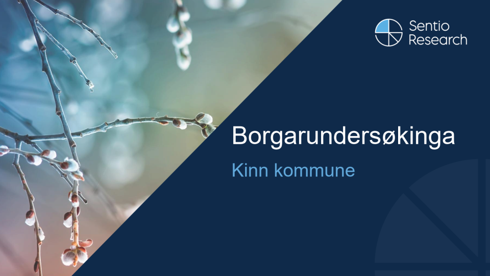 Lenkje til artikkel: Kinn på veg opp i fersk borgarundersøking 