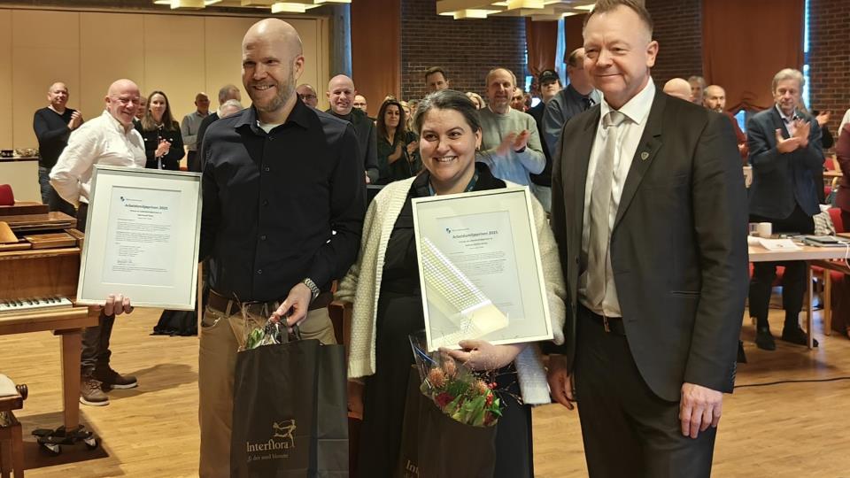 Lenkje til artikkel: Arbeidsmiljøprisen 2025 blei tildelt to personar i år!