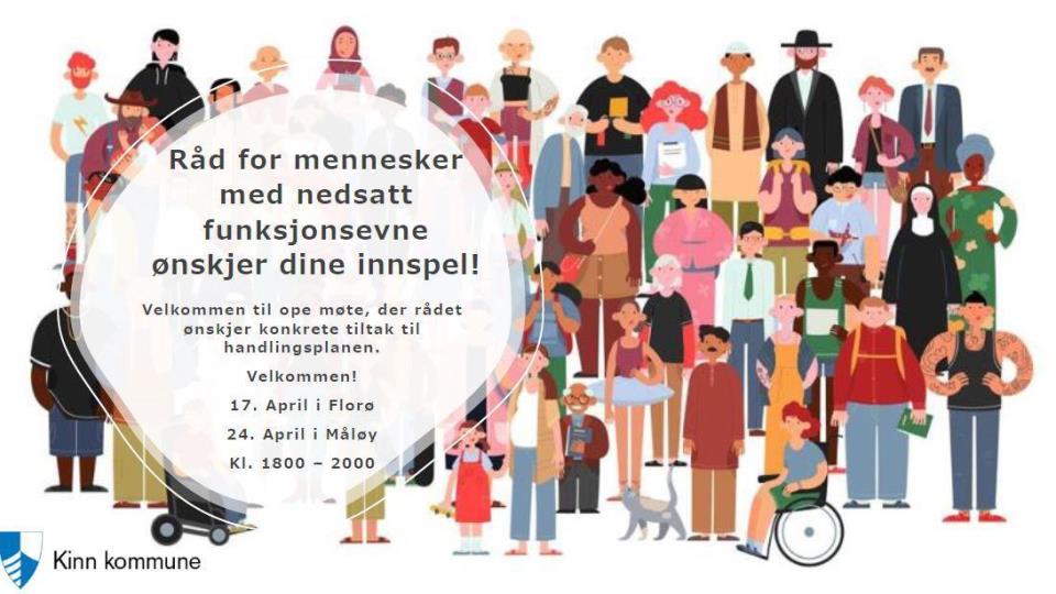 Lenkje til artikkel: Råd for menneske med nedsett funksjonsevne ønsker dine innspel!